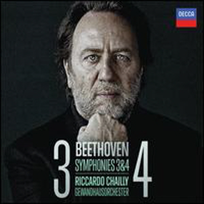 베토벤: 교향곡 3 '영웅', 4번 (Beethoven: Symphonies No.3 'Eroica' & 4)(CD) - Riccardo Chailly