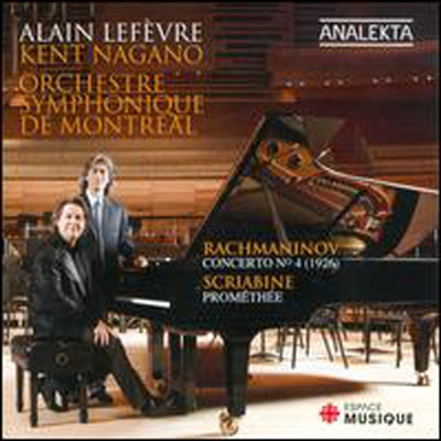 라흐마니노프: 피아노 협주곡 4번, 스크리아빈: 불의 시 (Rachmaninov: Piano Concerto No.4, Scriabin: Poem of Fire Op.60)(CD) - Alain Lefevre