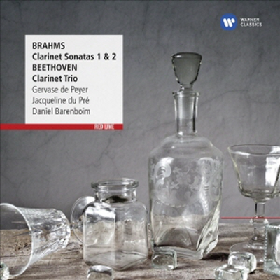 브람스: 클라리넷 소나타 1, 2번 & 베토벤: 클라리넷 삼중주 '속가' (Brahms: Clarinet Sonatas & Beethoven: Clarinet Trio 'Gassenhauer')(CD) - Gervaise de Peyer