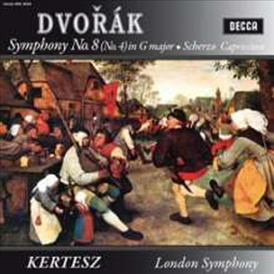 드보르작: 교향곡 8번, 스케르초 카프리치오소 (Dvorak: Symphony No.8, Scherzo capriccioso op.66) (180G)(LP) - Istvan Kertesz
