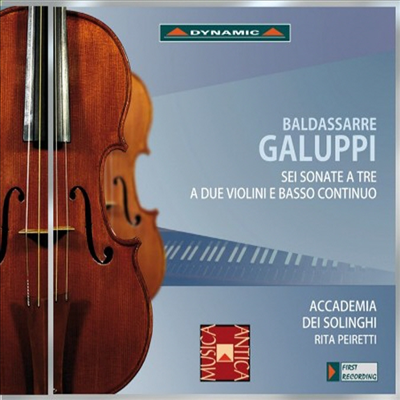 갈루피 : 두 대의 바이올린을 위한 여섯 개의 소나타 (Galuppi : Sei Sonate a tre, World Premiere Recording)(CD) - Academia Dei Solinghi