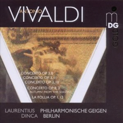 비발디 : 콘체르토 그로소 Op. 3-8,10,11, 사계 중 가을 & 라 폴리아 (Vivaldi : Concerti)(CD) - Laurentius Dinca