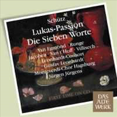 쉬츠 : 누가 수난곡 SWV480 & 십자가위의 일곱 말씀 SWV478 (Schutz : St Luke Passion SWV 480)(CD) - Gustav Leonhardt