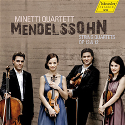 멘델스존: 현악 사중주 1, 2번 (Mendelssohn: String Quartets No.1 & 2)(CD) - Minetti Quartet