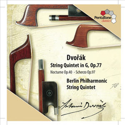 드보르작 : 현악 오중주 2번 G장조 Op.77, 녹턴 Op.40 & 현악 오중주 3번 E플랫 장조 Op.97 가운데 2악장 (Dvorak: String Quintet In G, Op.77) (SACD Hybrid) - Berlin Philharmonic String Quintet