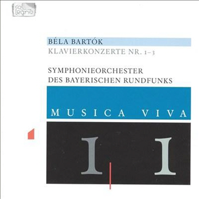 뮤지카 비바 11 - 바르톡 : 피아노 협주곡 1~3번 (Musica Viva 11 - Bartok : Piano Concertos Nos. 1, 2 &amp; 3, complete)(CD) - Geza Anda