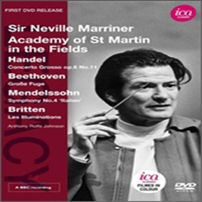 멘델스존: 교향곡 4번 이탈리아, 브리튼: 일뤼미나시옹, 베토벤: 대 푸가 (Mendelssohn: Symphony No.4 & Britten: Le Illuminations, Beethoven: Grosse Fuge) (DVD) - Neville Marriner