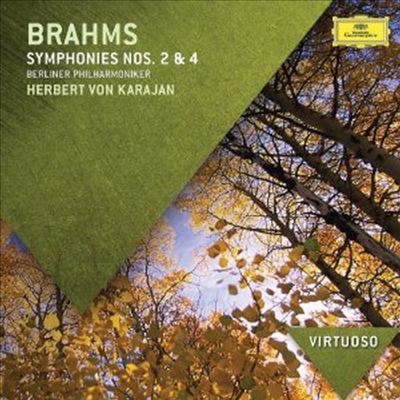 브람스: 교향곡 2번 & 4번 (Brahms: Symphonies Nos. 2 & 4)(CD) - Herbert Von Karajn
