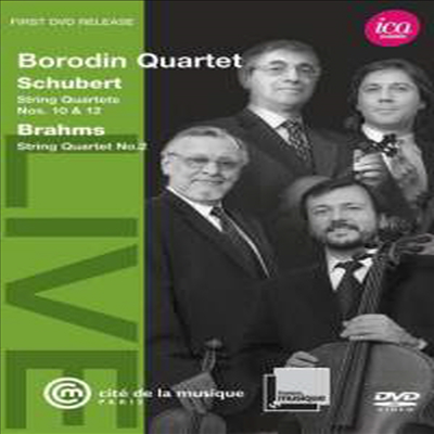 슈베르트 : 현악 사중주 10,12번 & 브람스 : 현악 사중주 2번 (Borodin Quartet play Schubert & Brahms) (DVD) - Borodin Quartet