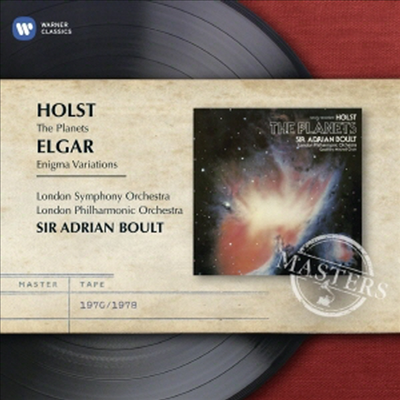 엘가: 수수께끼 변주곡 &amp; 홀스트: 행성 모음곡 (Elgar: Enigma Variations &amp; Holst: The Planets)(CD) - Adrian Boult