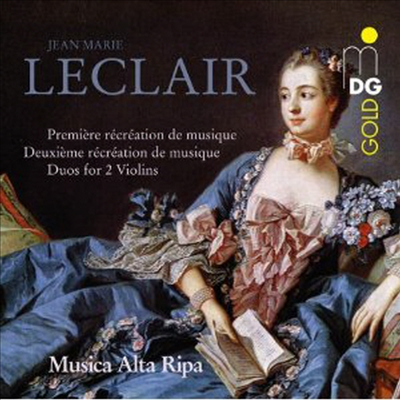 르클레르: 음악의 재연 1 & 2, 바이올린 소나타 (Leclair: Recreations de Musique opp.6 & 8 fur 2 Violinen & Bc, Sonaten)(CD) - Musica Alta Ripa