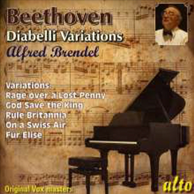 베토벤: 디아벨리 변주곡, 엘리제를 위하여 (Beethoven: Diabelli Variations, Fur Elise)(CD) - Alfred Brendel