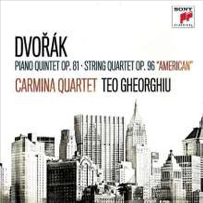 드보르작: 피아노 오중주, 현악 사중주 12번 '아메리카' (Dvorak: Pno Quintet Op 81, String Quartet No.12 'America')(CD) - Carmina Quartett