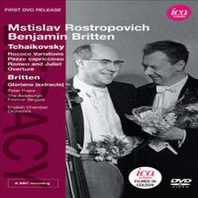 브리튼 & 로스트로포비치 - 차이코프스키 작품 (Britten & Rostropovich - Tchaikovsky: Works for Cello and Orchestra) (DVD)(2012) - Benjamin Britten