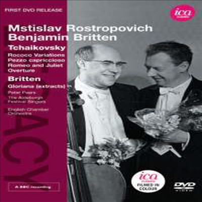 브리튼 &amp; 로스트로포비치 - 차이코프스키 작품 (Britten &amp; Rostropovich - Tchaikovsky: Works for Cello and Orchestra) (DVD)(2012) - Benjamin Britten