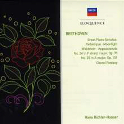 베토벤: 피아노 소나타 '비창', '월광', '발트슈타인', '열정', 합창 환상곡 (Beethoven: Favourite Piano Sonatas & Choral Fantasy) (2CD) - Hans Richter-Haaser