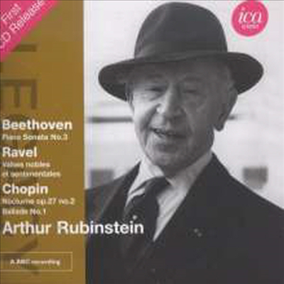 루빈스타인-베토벤, 라벨, 쇼팽 피아노 작품집 (Arthur Rubinstein Plays Beethoven, Ravel &amp; Chopin)(CD) - Arthur Rubinstein