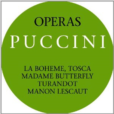 푸치니: 라 보엠, 토스카, 나비 부인, 투란도트, 마농 레스코 (Puccini: Opern-Operas.(Gesamt-Complete) (10CD Box-Set) - Tullio Serafin