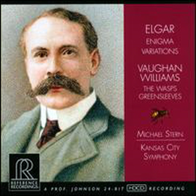 엘가: 수수께끼 변주곡, 말벌, 본 윌리암스: 푸른 옷소매 환상곡 (Elgar: Enigma Variations, The Wasps, Vaughan Williams: Greensleeves) (HDCD) - Michael Stern