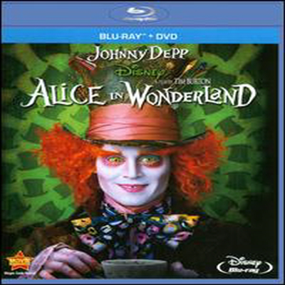 Alice In Wonderland (이상한 나라의 앨리스) (한글무자막)(Two-Disc Combo: Blu-ray+DVD) (2010)