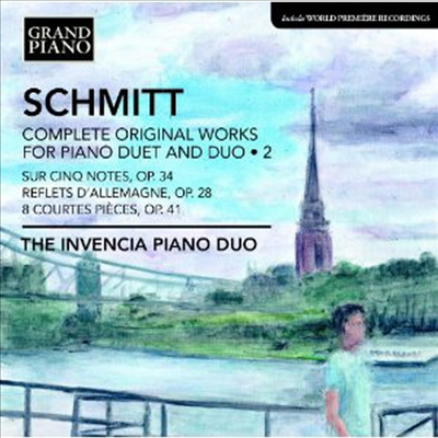 슈미트: 네손과 두대의 피아노를 위한 작품, 2집 (Schmitt: Complete Works for 2 Pianos & Piano 4 hands, Vol.2)(CD) - Invencia Piano Duo