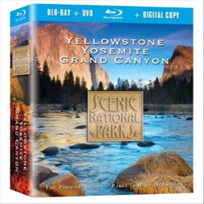 Scenic National Parks: Yellowstone, Yosemite, Grand Canyon Combo Pack (한글무자막)(Blu-ray) (2008)