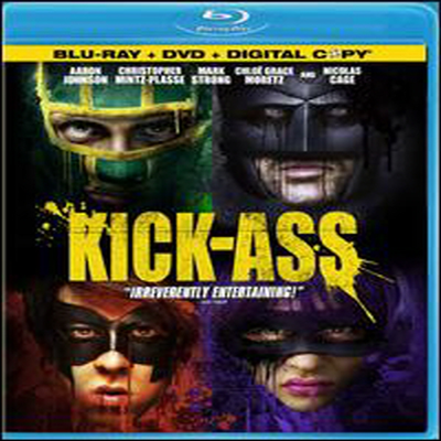 Kick-Ass (킥 애스) (한글무자막)(2Blu-ray+1DVD Combo + Digital Copy) (2010)