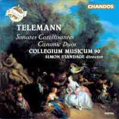 텔레만 : 소나타 코렐리상트 (Telemann : Sonate Corellisante Nos. 1-6)(CD) - Simon Standage