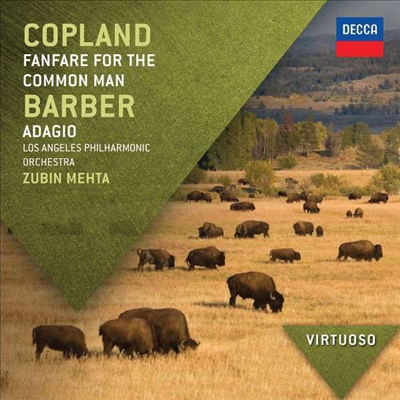 코플랜드 : 서민을 위한 팡파르 & 바버 : 아다지오 (Copland : Fanfare for the Common Man & Barber : Adagio)(CD) - Zubin Mehta