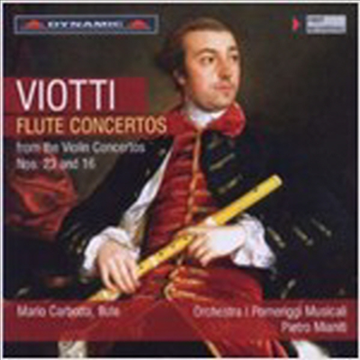 비요티: 플루트 협주곡 23 & 16번 (Viotti: Flute Concerto from Violin Concerto Nos.23 & 16)(CD) - Mario Carbotta