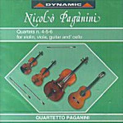 파가니니 : 현악기와 기타를 위한 사중주 (Paganini : Quartets For String & Guitar No.4-6)(CD) - Paganini Quartet