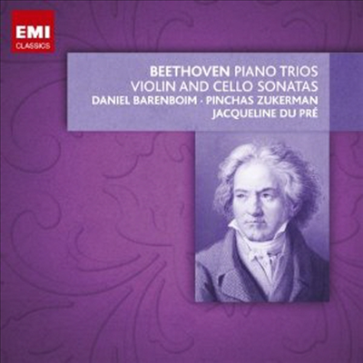 베토벤: 피아노 삼중주와 바이올린 소나타, 첼로 소나타 전곡 (Beethoven: Coplete Piano Trio, Violin Sonata, Cello Sonata)(한정반)(9CD Boxset) - Jacqueline du Pre