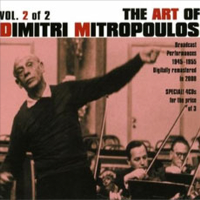 디미트리 미트로풀로스의 예술, Vol.2 (The Art of Dmitri Mitropoulos Vol.2) (4 for 3) - Dmitri Mitropoulos