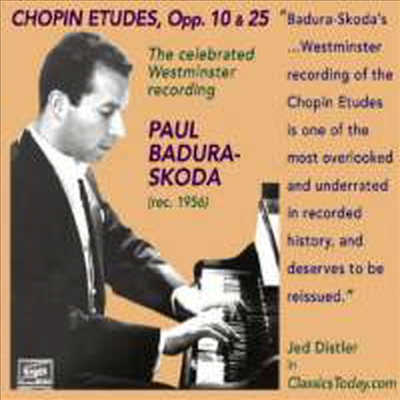 파울 바두라-스코다가 연주하는 쇼팽 에튀드 (Paul Badura-Skoda plays Chopin Etudes, The celebrated Westminster recording)(CD) - Paul Badura-Skoda