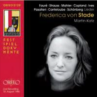 프레데리카 폰 슈타데 - 찰츠 부르크 리사이틀 1986 (Frederica von Stade in Salzburg 1986 Live) - Frederica von Stade