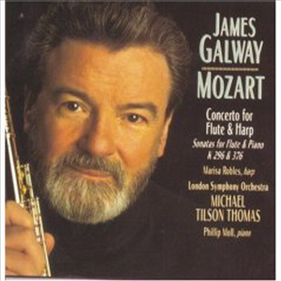 모차르트 : 플루트와 하프를 위한 협주곡, 소나타 17, 24번 (Mozart : Concerto for flute & harp, Sonata No.24 K.376 & No.17 K.296)(CD) - James Galway