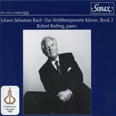 바흐: 평균율 클라비어곡집 2권 (Bach : Das Wohltemperierte Klavier,Book 2) - Robert Riefling