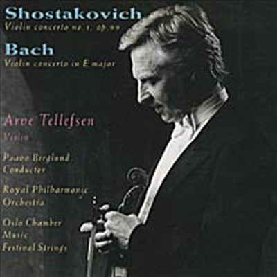 쇼스타코비치 : 바이올린 협주곡 1번, 바흐 : 바이올린 협주곡 (Shostakovich : Violin Concerto No.1Op.99, Bach : Violin Concerto BWV1042)(CD) - Arve Tellefsen