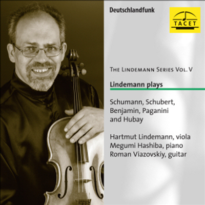 린데만 비올라 5집 - 슈만: 바이올린 소나타, 슈베르트: 아르페지오네 소나타, 아르투르 벤야민: 비올라 소나타, 파가니니: 카프리스 9번, 후바이: 서풍 (Lindenmann Vol. 5)(CD) - Hartmut Lindemann