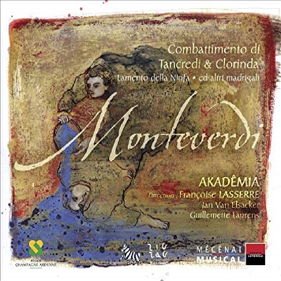 몬테베르디 : 탄크레디와 클로린다의 싸움, 요정의 탄가 (Monteverdi : Combattimento Di Tancredi And Clorinda, Lamento Della Ninfa)(CD) - Francoise Lasserre