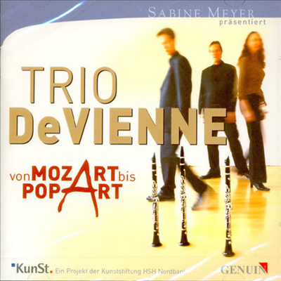 모차르트에서 팝아트까지 - 클라리넷 앙상블 모음집 (Von Mozart bis Pop Art)(CD) - Trio De Vienne