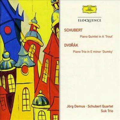 슈베르트 : 피아노 오중주 D667 &#39;송어&#39;&amp; 드보르작 : 피아노 트리오 Op.90 &#39;둠키&#39; (Schubert : Piano Quintet in A major, D667 &#39;The Trout&#39; &amp; Dvorak : Piano Trio No. 4 in E minor, Op. 90 &#39;Dumky&#39;)(CD) - Schuber