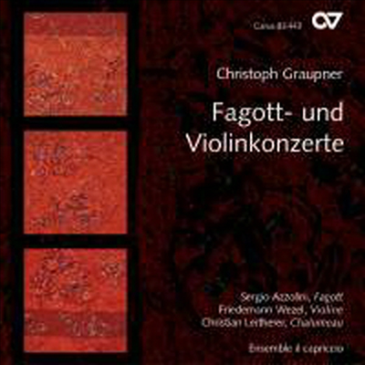 그라우프너 : 바순 협주곡과 바이올린 협주곡들 (Graupner : Bassoon and Violin Concertos)(CD) - Sergio Azzolini