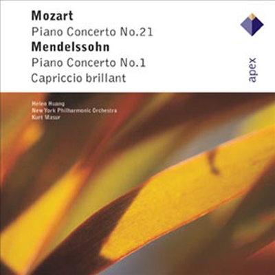 모차르트 : 피아노 협주곡 21번, 멘델스존 : 피아노 협주곡 1번, 카프리치오 브릴란트 (Mozart : Piano Concerto No.21 K.467, Mendelssohn : Piano Concerto No.1 Op.25, Capriccio Brillant Op.22)(CD) - Helen Hu