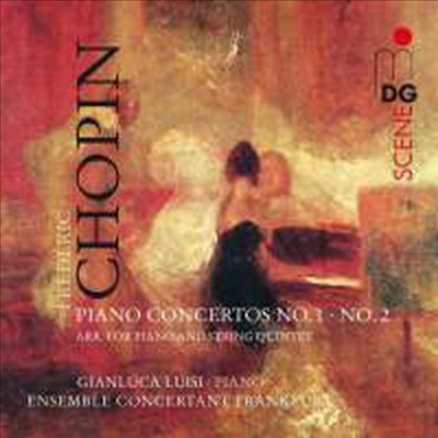 쇼팽 : 피아노 협주곡 1, 2번 (피아노와 현악오중주를 위한 편곡) (Chopin : Piano Concertos Nos. 1 & 2 - arranged for piano and string quintet) (SACD Hybrid) - Gianluca Luisi