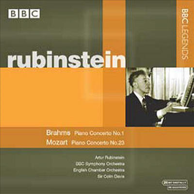 브람스 : 피아노 협주곡 1번, 모차르트 : 피아노 협주곡 23번 (Brahms : Piano Concerto No.1 Op.15, Mozart : Piano Concerto No.23 K.488)(CD) - Artur Rubinstein