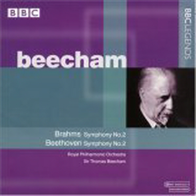 브람스, 베토벤 : 교향곡 2번 (Brahms, Beethoven : Symphony No.2)(CD) - Thomas Beecham