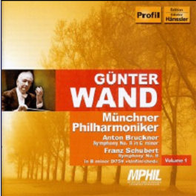 브루크너 : 교향곡 8번, 슈베르트 : 교향곡 8번 '미완성' (Bruckner : Symphony No.8, Schubert : Symphony No.8 'Unfinished') (2CD) - Gunter Wand