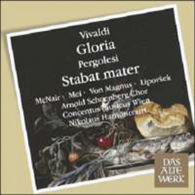 페르골레지 : 스타바트 마테르 & 비발디 : 글로리아 (Pergolesi : Stabat Mater)(CD) - Nikolaus Harnoncourt