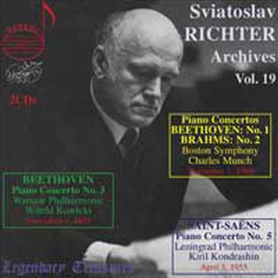 스비아토슬라프 리히테르 시리즈 19탄 - 브람스 : 피아노 협주곡 2번, 생상스 : 피아노 협주곡 5번 & 베토벤 : 피아노 협주곡 1번, 3번 (Richter Archives Vol 19) - Sviatoslav Richter